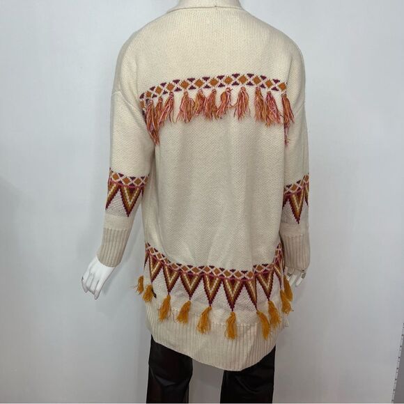 Matilda Jane Cream Aztec Fringe Cardigan -- XS - Picture 10 of 13